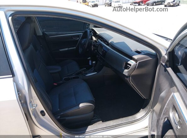 2T1BURHE7GC492401 2016 TOYOTA COROLLA Silver Widok wnętrza z przodu