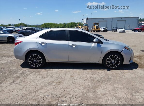 2T1BURHE7GC492401 2016 TOYOTA COROLLA Silver Widok wnętrza z tyłu
