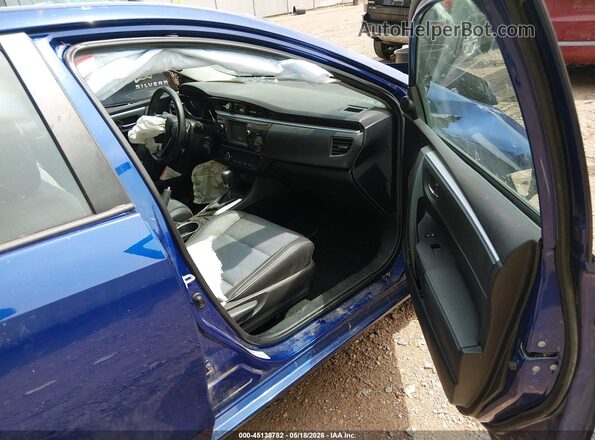 2T1BURHE7GC584821 2016 TOYOTA COROLLA Blue Front interior view
