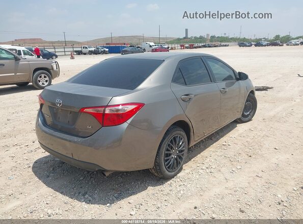 2T1BURHE7JC047387 2018 TOYOTA COROLLA Gray Задня права чверть