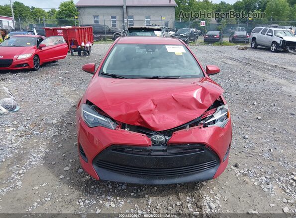 2T1BURHE7JC971263 2018 TOYOTA COROLLA Red Սարքավորումների վահանակի տեսք