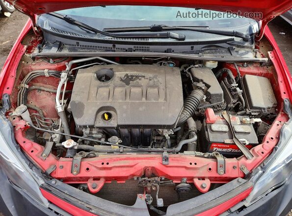 2T1BURHE7KC138032 2019 TOYOTA COROLLA Red Սալոնի հետևի տեսք
