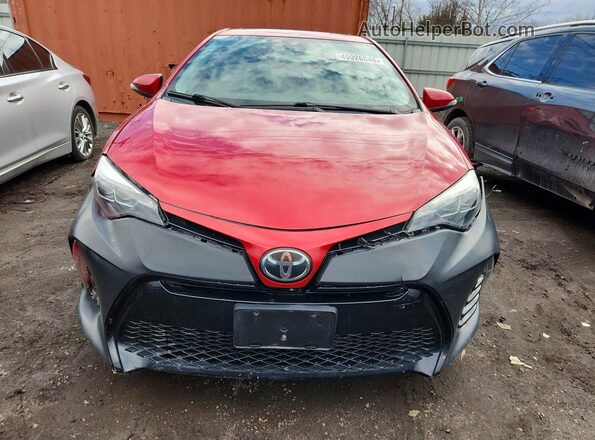2T1BURHE7KC138032 2019 TOYOTA COROLLA Red Դիմացի տեսք