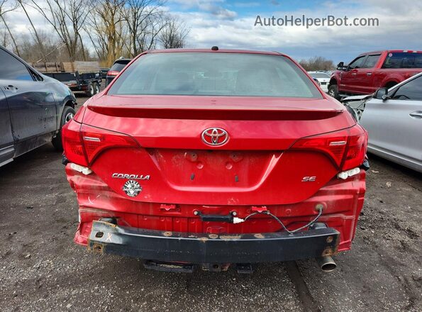 2T1BURHE7KC138032 2019 TOYOTA COROLLA Red Հետևի տեսք