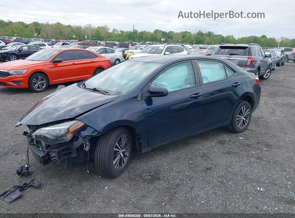 2T1BURHE7KC181236 2019 TOYOTA LL Blue Առջևի ձախ երեք քառորդ տեսարան