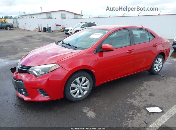2T1BURHE8GC486610 2016 TOYOTA LL Red Front left