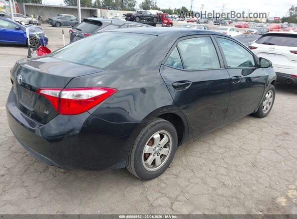 2T1BURHE8GC495405 2016 TOYOTA LL Черный Задняя правая четверть