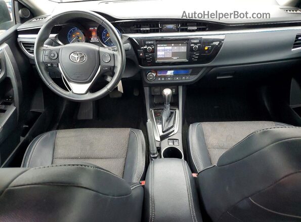 2T1BURHE8GC504149 2016 TOYOTA COROLLA Blue Dashboard view