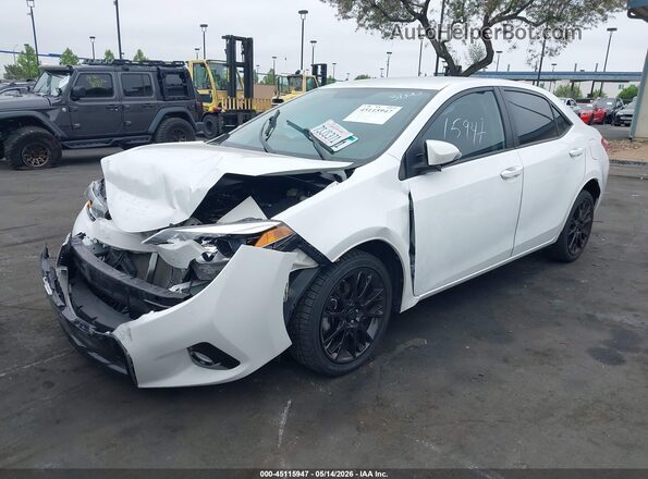2T1BURHE8GC585783 2016 TOYOTA COROLLA White Առջևի ձախ երեք քառորդ տեսարան