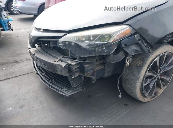 2T1BURHE8HC805084 2017 TOYOTA COROLLA Black Դիմացի տեսք