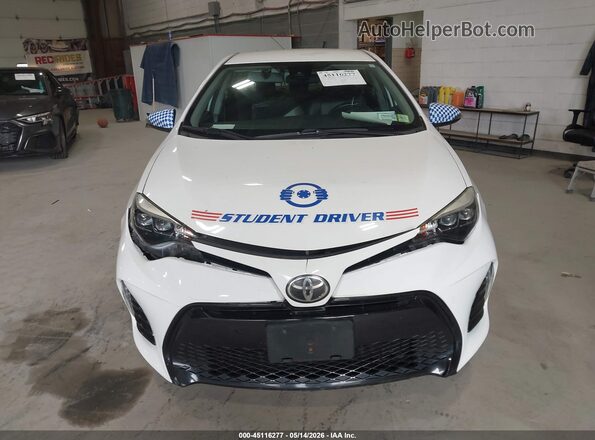 2T1BURHE8JC035829 2018 TOYOTA COROLLA White Instrument cluster view