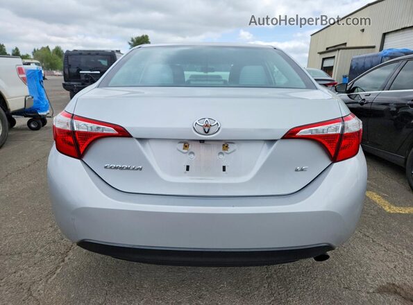 2T1BURHE9GC497146 2016 TOYOTA COROLLA Silver Rear view