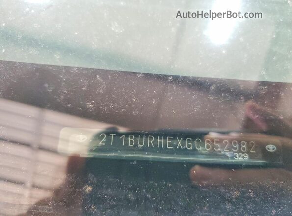 2T1BURHEXGC652982 2016 TOYOTA COROLLA Black Widok komory silnika