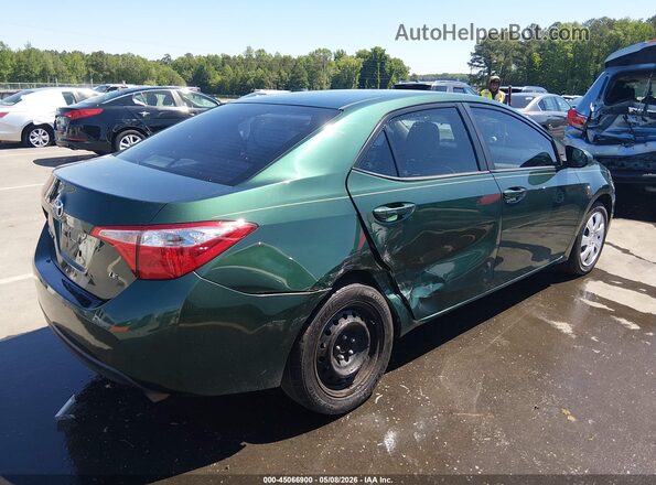 2T1BURHEXGC690826 2016 TOYOTA LL Green Հետևի աջ