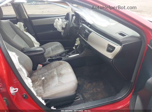 2T1BURHEXGC743346 2016 TOYOTA LL Red Вид салону спереду
