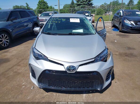 2T1BURHEXHC867084 2017 TOYOTA COROLLA Silver Vista del cuadro de instrumentos