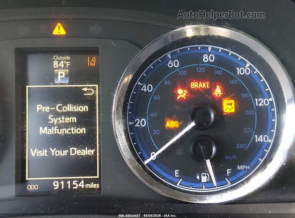 2T1BURHEXHC926263 2017 TOYOTA LL Red 