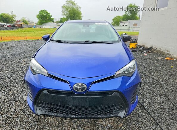 2T1BURHEXKC135044 2019 TOYOTA COROLLA Blue Front view