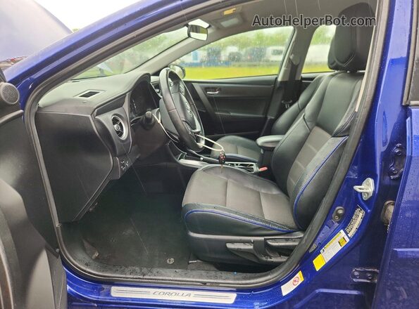 2T1BURHEXKC135044 2019 TOYOTA COROLLA Blue Front interior view