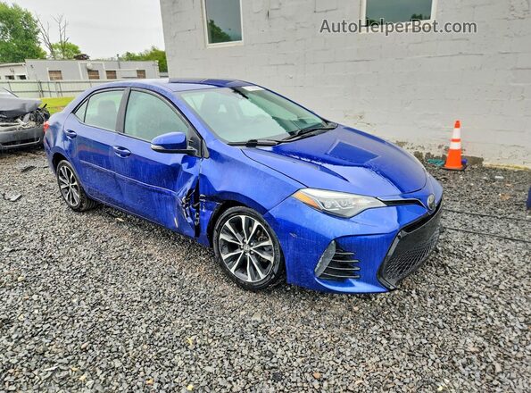 2T1BURHEXKC135044 2019 TOYOTA COROLLA Blue Front right