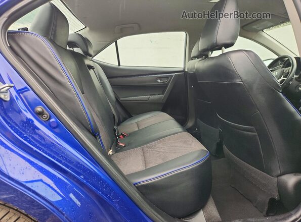 2T1BURHEXKC135044 2019 TOYOTA COROLLA Blue Rear seats view