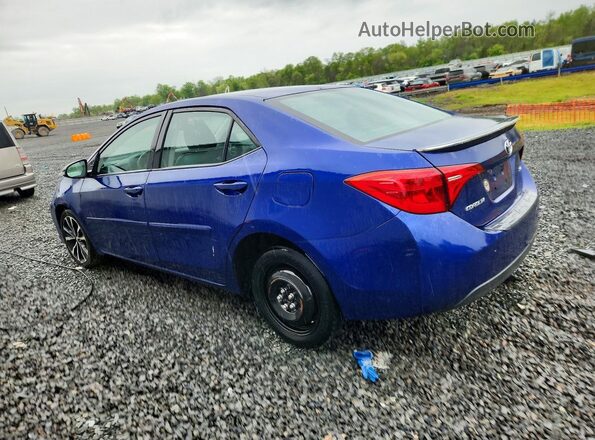 2T1BURHEXKC135044 2019 TOYOTA COROLLA Blue Rear left