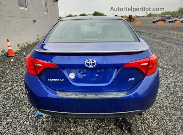 2T1BURHEXKC135044 2019 TOYOTA COROLLA Blue Rear view