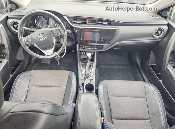 2T1BURHEXKC135044 2019 TOYOTA COROLLA Blue Dashboard view