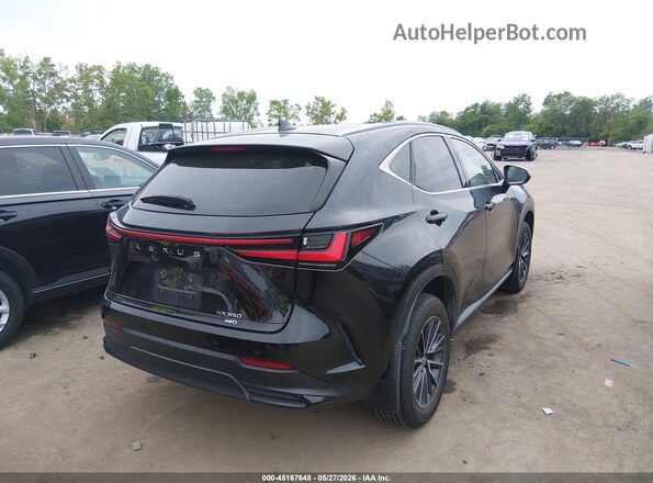 2T2AGCEZ0NC011355 2022 LEXUS NX 350 Black Trasero derecho