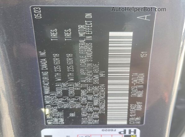 2T2AGCEZ7RC034914 2024 LEXUS NX Charcoal 