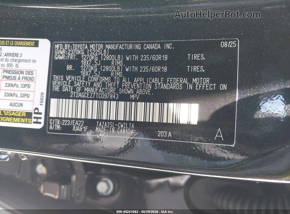 2T2AGCEZ7TC097843 2026 LEXUS NX 350 Black Widok komory silnika