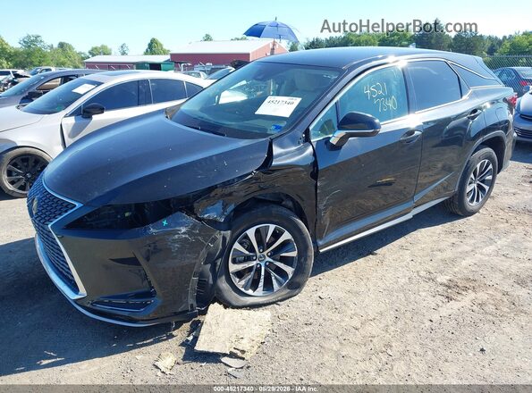 2T2AZMDA3NC359744 2022 LEXUS RX 350 Black Առջևի ձախ երեք քառորդ տեսարան