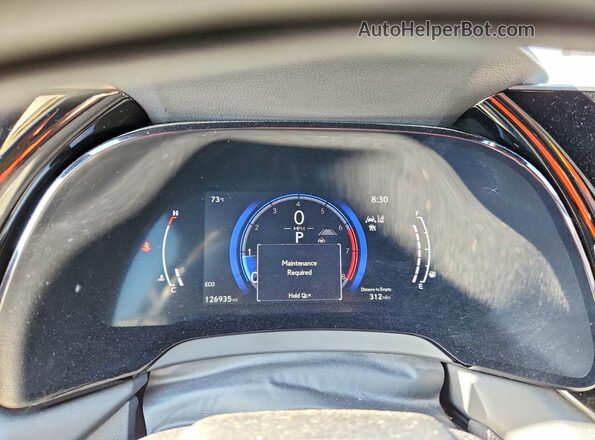 2T2BAMBA0PC001048 2023 LEXUS RX Silver Instrument cluster view