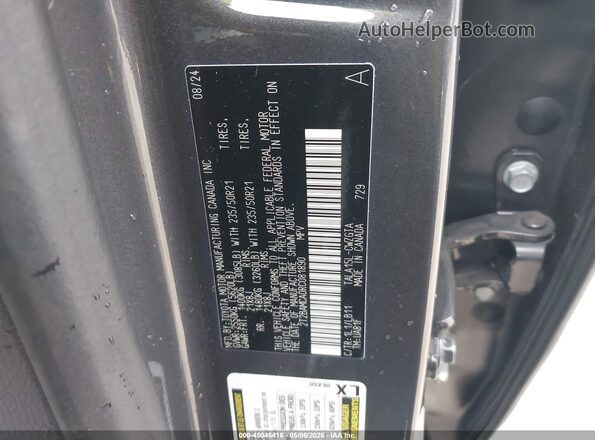 2T2BAMCA0RC081890 2024 LEXUS RX 350 Gray Engine compartment view