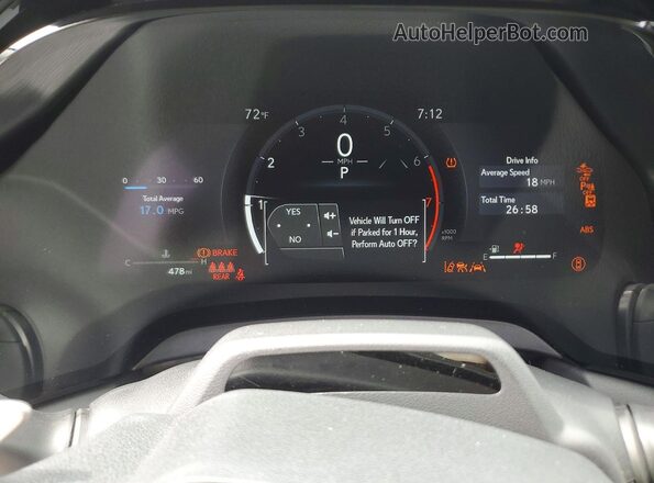 2T2BAMCA2TC132152 2026 LEXUS RX Orange Vista del cuadro de instrumentos