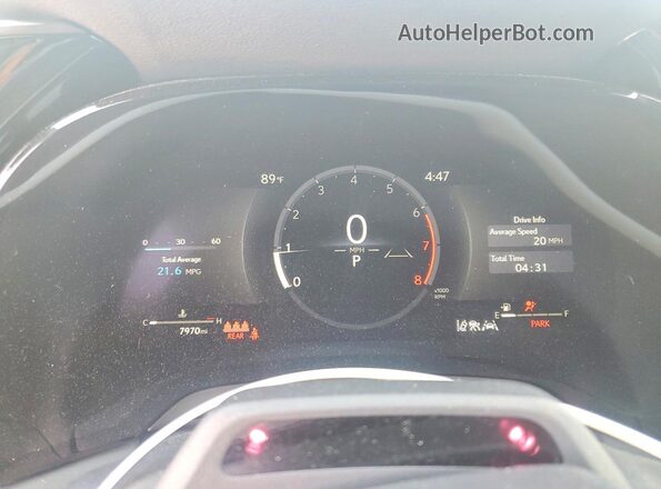 2T2BAMCA9TC124856 2026 LEXUS RX Charcoal Instrument cluster view