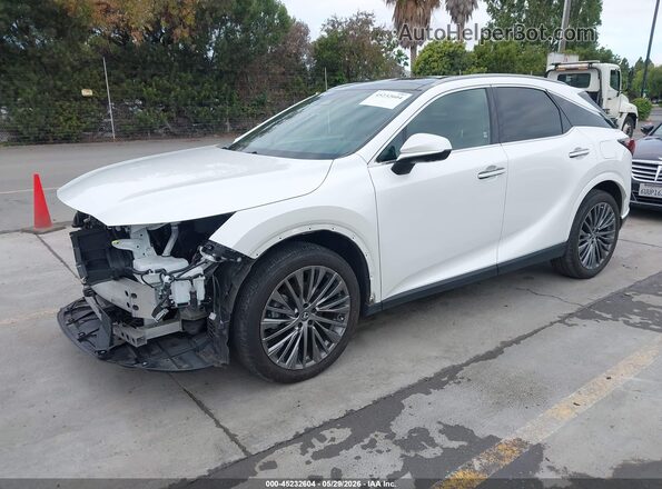 2T2BBMCA1SC083232 2025 LEXUS RX 350H White Vista tres cuartos delantera izquierda