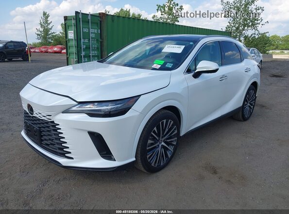 2T2BBMCA3SC067677 2025 LEXUS RX 350H White Առջևի ձախ երեք քառորդ տեսարան