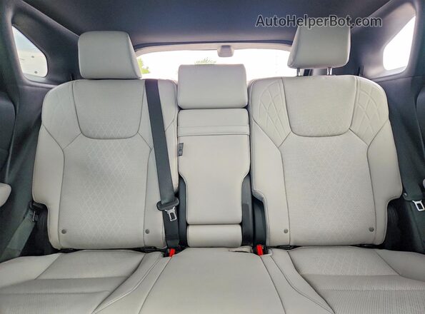 2T2BBMCA8SC100186 2025 LEXUS RX White Rear seats view