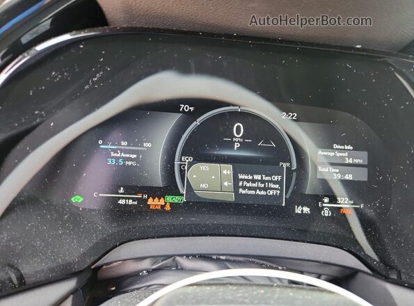 2T2BBMCA8SC100186 2025 LEXUS RX White Instrument cluster view