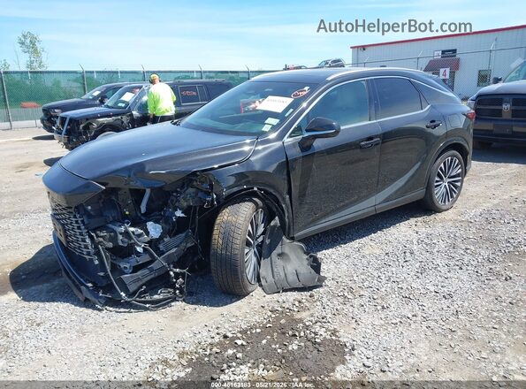 2T2BBMCA9RC027341 2024 LEXUS RX 350H Black წინა მარცხენა ხედი სამი მეოთხედიდან