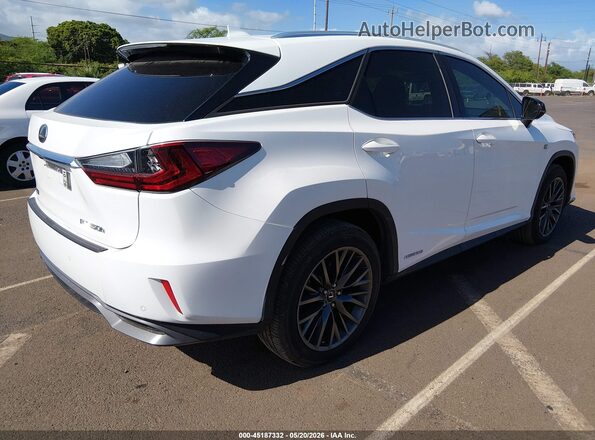 2T2BGMCA6JC022572 2018 LEXUS RX 450H Белый Задняя правая четверть
