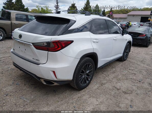 2T2BZMCA0JC135475 2018 LEXUS RX 350 White Հետևի աջ