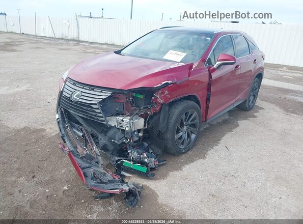 2T2BZMCA2GC015427 2016 LEXUS RX 350 Red წინა მარცხენა ხედი სამი მეოთხედიდან