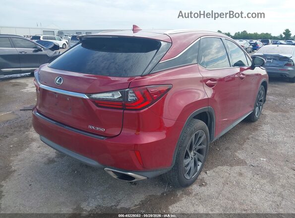 2T2BZMCA2GC015427 2016 LEXUS RX 350 Red უკანა მარჯვენა