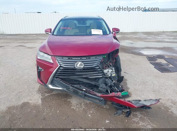 2T2BZMCA2GC015427 2016 LEXUS RX 350 Red ხელსაწყოთა პანელის ხედი