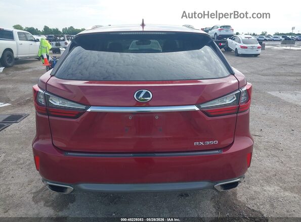 2T2BZMCA2GC015427 2016 LEXUS RX 350 Red 