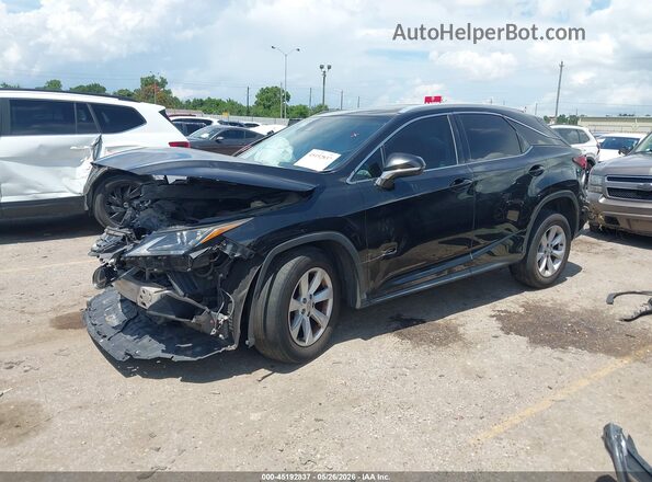 2T2BZMCA2HC059395 2017 LEXUS RX 350 Black წინა მარცხენა ხედი სამი მეოთხედიდან