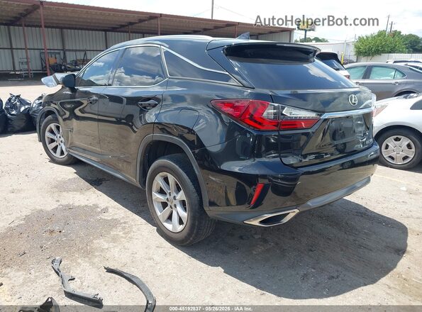 2T2BZMCA2HC059395 2017 LEXUS RX 350 Black უკანა მარცხენა