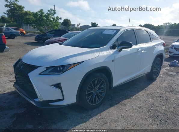 2T2BZMCA3JC142243 2018 LEXUS RX 350 White Առջևի ձախ երեք քառորդ տեսարան